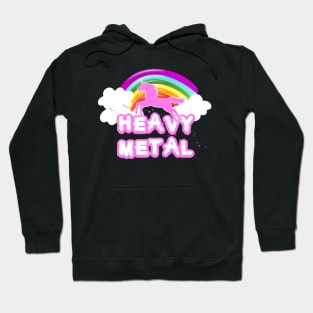 heavy metal unicorn- Hoodie